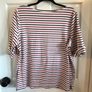 Striped 3/4 Top Lauren by Ralph Lauren